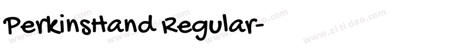 PerkinsHand Regular字体转换